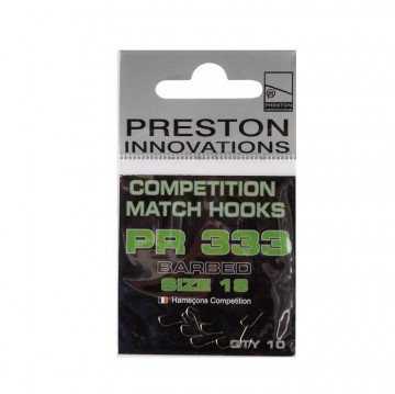 Preston competition hooks 333 size 18 10 42839